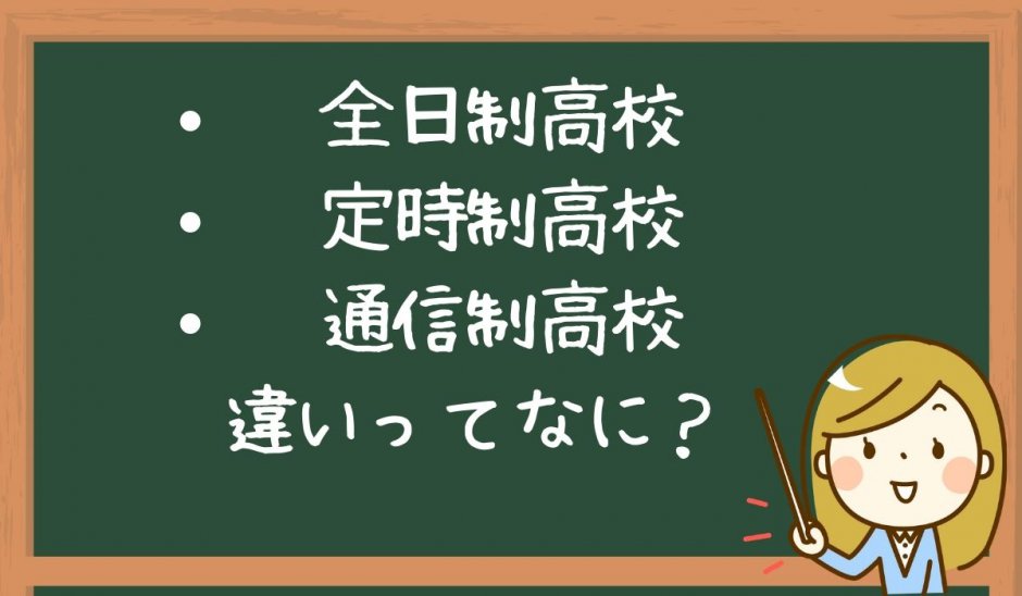 全日制定時制通信制の違いとは